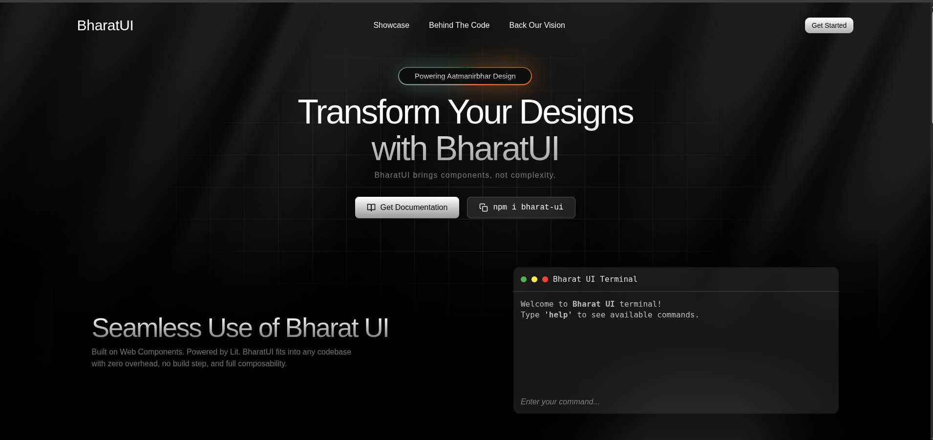 BharatUI Dashboard